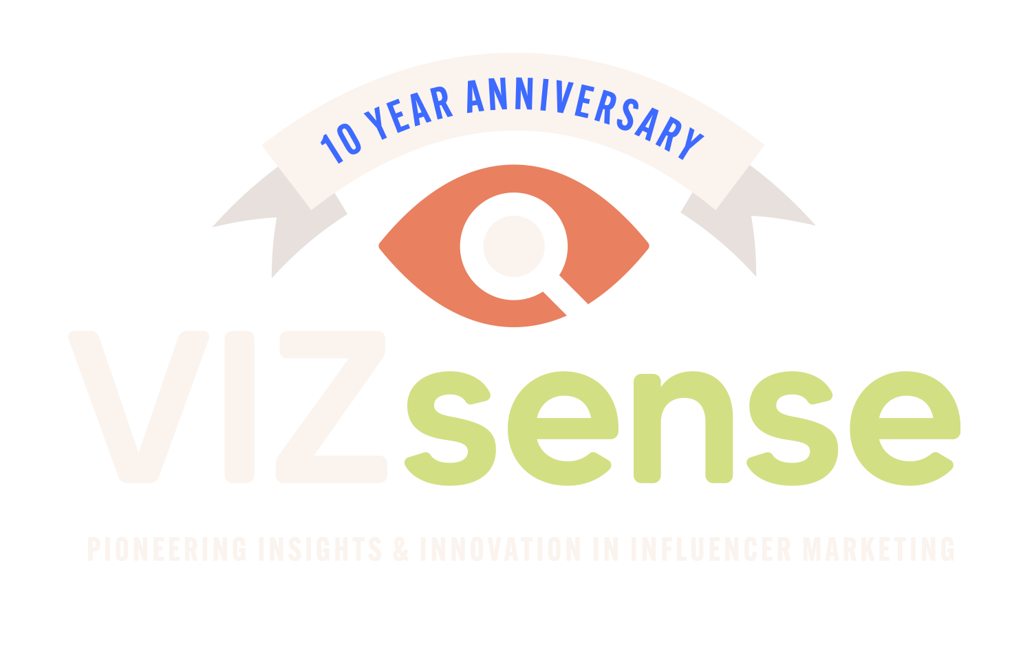 vizsense tenth anniversary logo